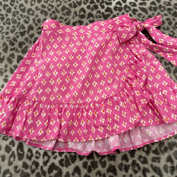 Aerie Wrap Mini Skirt in Lip Gloss Pink Size XS - Picture 6 of 17